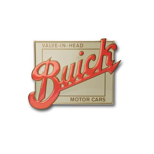 Buick Valve in Head Metal Sign