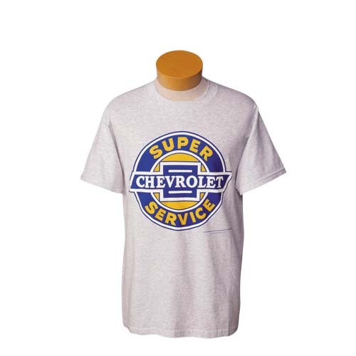 SUPER CHEVY SERVICE T-SHIRT - ASH