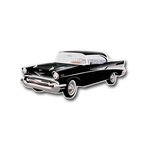 BEL AIR DIE CUT TIN SIGN 22″×8″