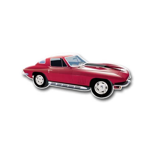 CORVETTE DIE CUT TIN SIGN 22″×8″