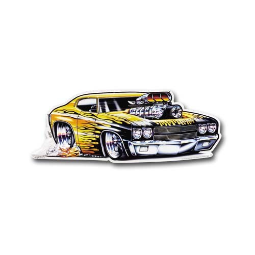 70 CHEVELLE DIE CUT METAL SIGN