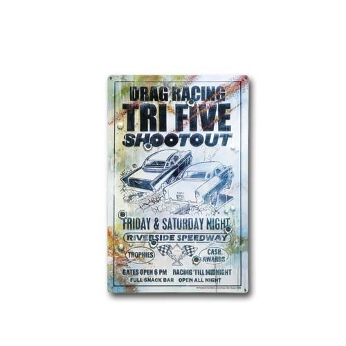 TRI-FIVE SHOOTOUT METAL POSTER