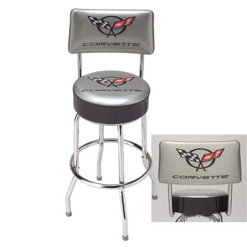 C5 Corvette EZ-Comfort Counter Stool with Back