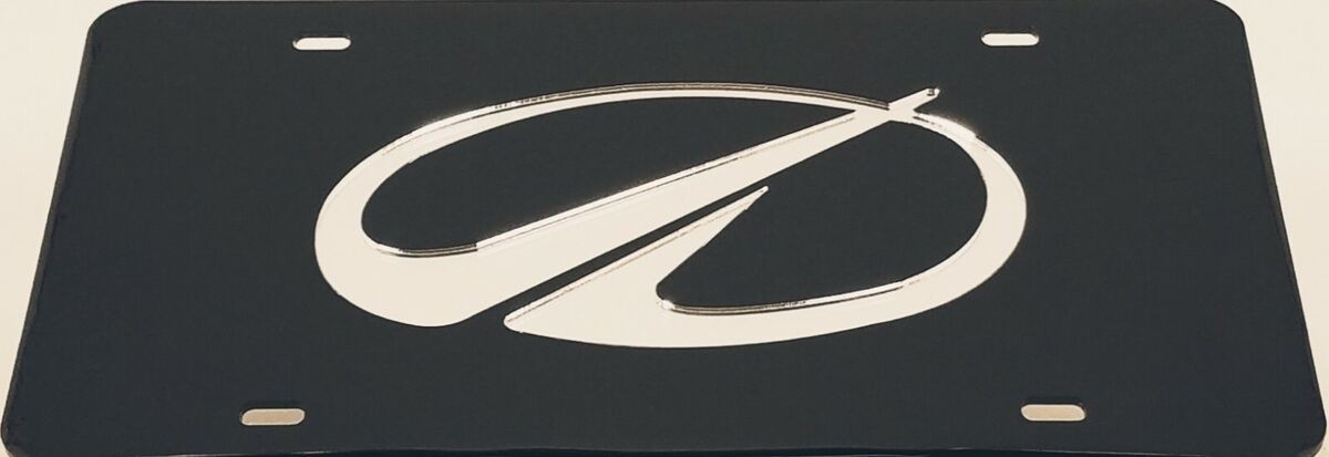 Oldsmobile Logo Carbon Steel License Plate 