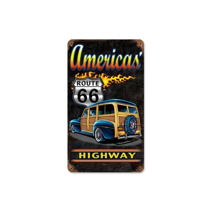 America Highway Vintage Sign
