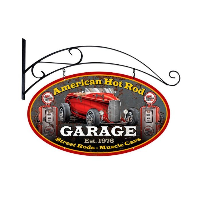 American Hot Rod Vintage Sign 24 x 24