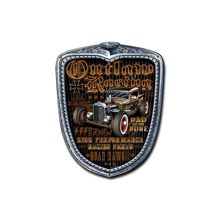 Outlaw Racing Grill Vintage Sign 20 x 24