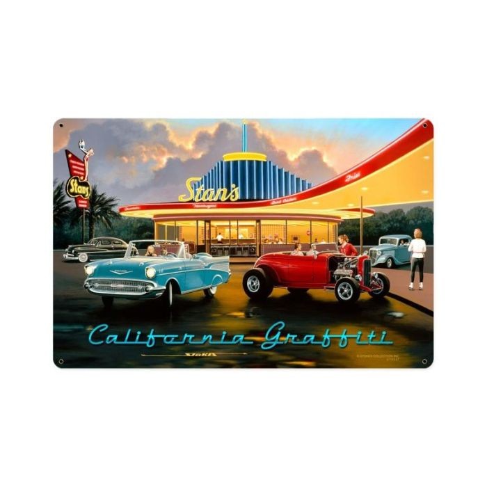 California Graffiti Vintage Sign 18 x 12