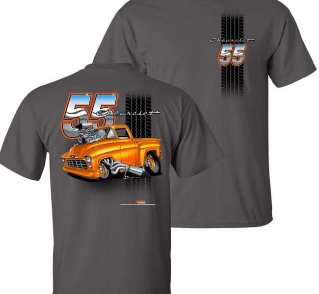 55 Chevy Truck Tooned Up T Shirt