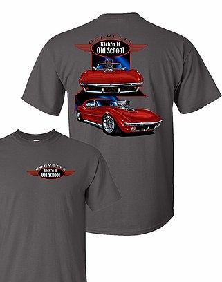 Kickin It Old School Vette T Shirt