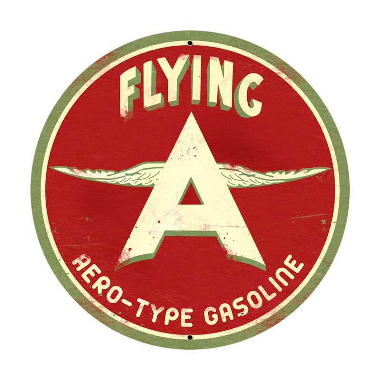 Flying A Original Vintage Sign 14 x 14