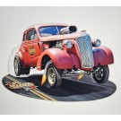 1937 Chevy Gasser Metal Sign 16 X 11