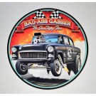 1955 Bad-Ass Gasser Vintage Round Sign 28 x 28