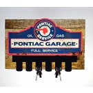 Pontiac Service Garage Key Holder on Wood