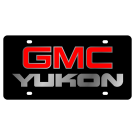 GMC Yukon Carbon Steel License Plate Silver