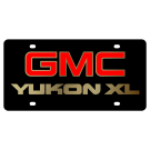 GMC Yukon XL Carbon Steel License Plate Gold