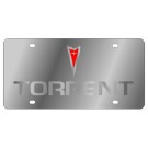Pontiac Torrent License Plate - Stainless Style