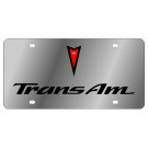 Pontiac Trans Am Stainless Steel License Plate 