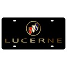 Buick Lucerne Lazer-Tag License Plate with Gold Script