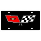 Chevrolet Corvette C3 Flags Lazer-Tag License Plate 