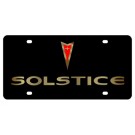 Pontiac Solstice Lazer-Tag License Plate Gold Logo