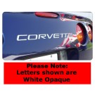 C5 Corvette EDI Rear Bumper Letter Inserts with VHB 