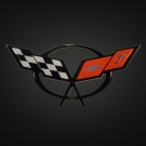 C5 CORVETTE FRONT EMBLEM METAL SIGN
