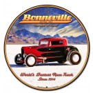 Bonnevile Round Metal Sign 14 x 14