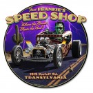 Frankie's Speed Shop Vintage Sign 14 x 14