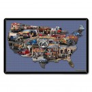 Hot Rodding Route 66 Map Sign 24 x 16 