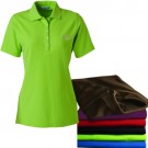 Ladies EZCotton Pique Polo with Gold Chevy Bowtie