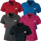 Ladies Chevrolet Ice Pique Polo with Gold Bowtie