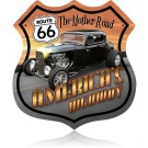 Route 66 Hotrod Vintage Sign 15 x 15