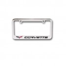 C6 Corvette License Plate Frame - Chrome
