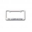 Corvette License Plate Frame - Chrome