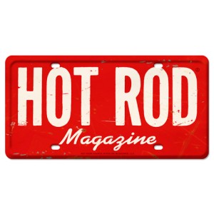 HOT ROD Magazine Vintage License Plate