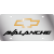 Chevrolet Avalanche License Plate with Gold Bowtie