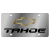 Chevy Tahoe License Plate with Gold Bowtie