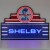 Shelby Art Deco Marquee LED Flex Neon Sign in Steel Can