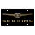 Chrysler Sebring Carbon Steel License Plate Gold Font