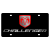 Dodge Challenger Carbon Steel License Plate Silver Font
