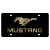 Ford Mustang Carbon Steel License Plate Gold