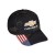 Chevrolet Black Camo US Flag Hat with Gold Bowtie