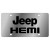 Jeep HEMI Stainless Steel License Plate 