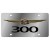 Chrysler 300 Stainless Steel License Plate 