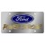 Ford Power Stroke Stainless Steel License Plate with Gold Font
