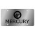 Lincoln Mercury Stainless Steel License Plate with Word
