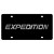Ford Expedition Carbon Steel License Plate Silver Word