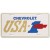 Chevrolet USA-1 License Plate with Red Bowtie