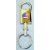AMERICAN FLAG LOGO VALET KEY FOB WEDGE CHROME